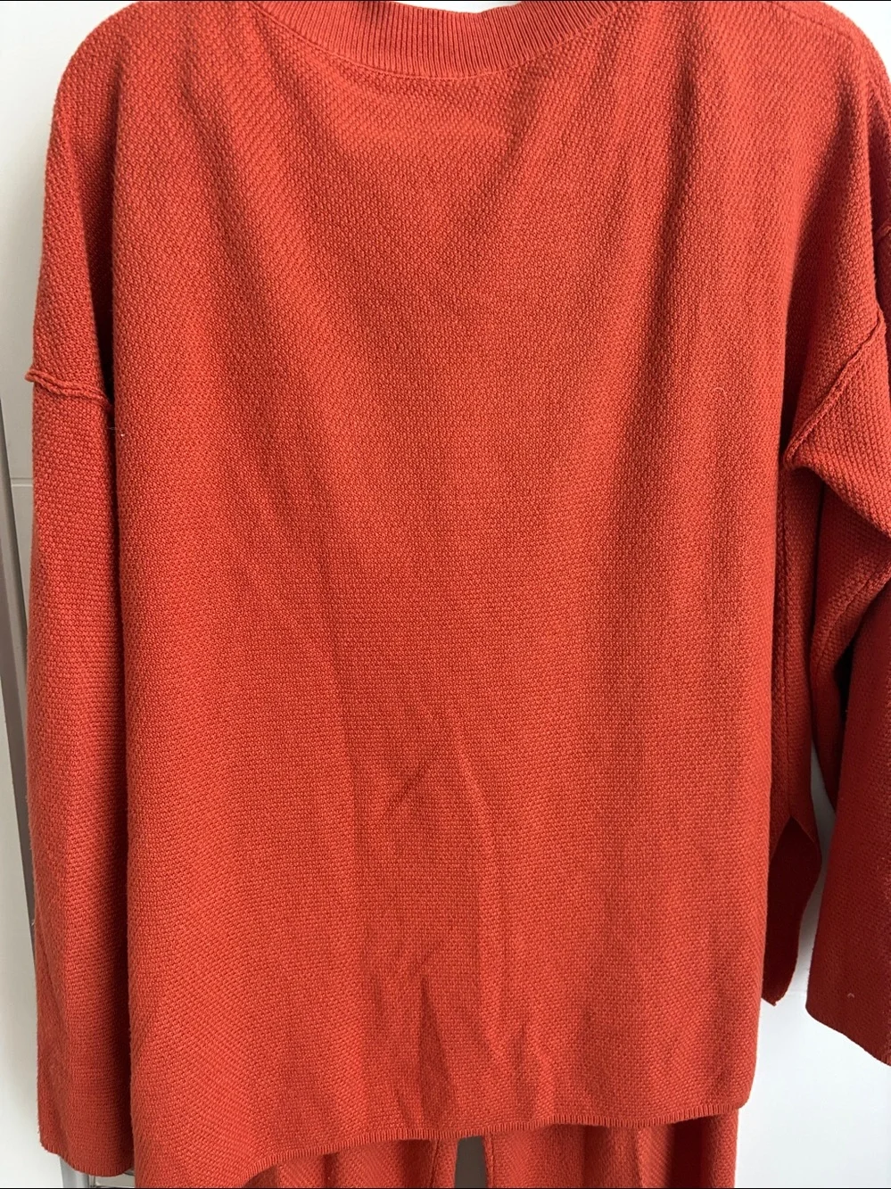 Women’s Cozy Henley Lounge Set - Rust